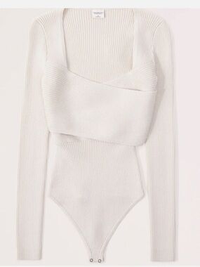 Abercrombie LuxLoft Wrap Bodysuit Sweater